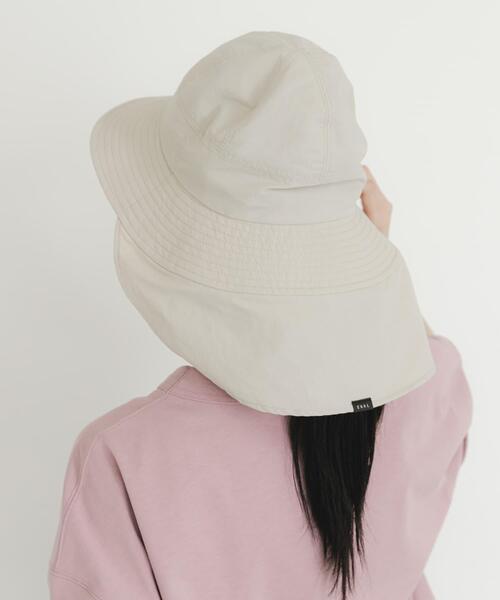 EKAL（エカル）の「『UR TECH』ナイロンタッサーサンシェードハット（ハット・レディース・ネイビー/イエロー系その他/グレー/ベージュ・ONE）」の14枚目の写真