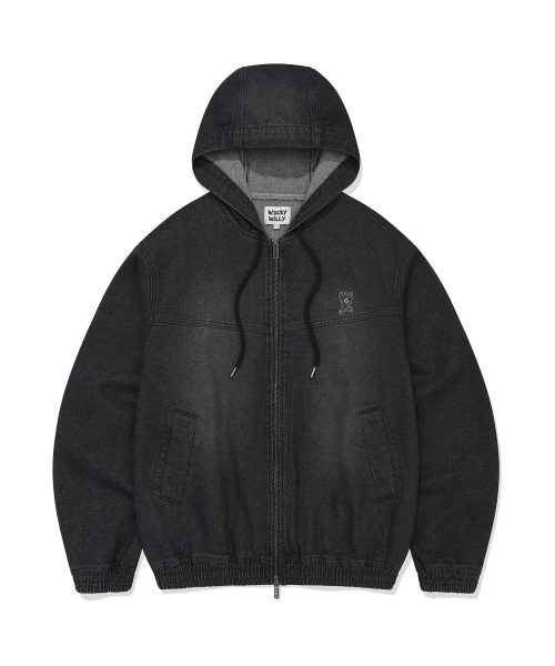 Wacky WiLLy(ワッキーウィリー)の「グラフィックデニムフードジャケットブラック(パーカー・レディース・その他・SMALL/MEDIUM/LARGE/X-LARGE)」の2枚目の写真