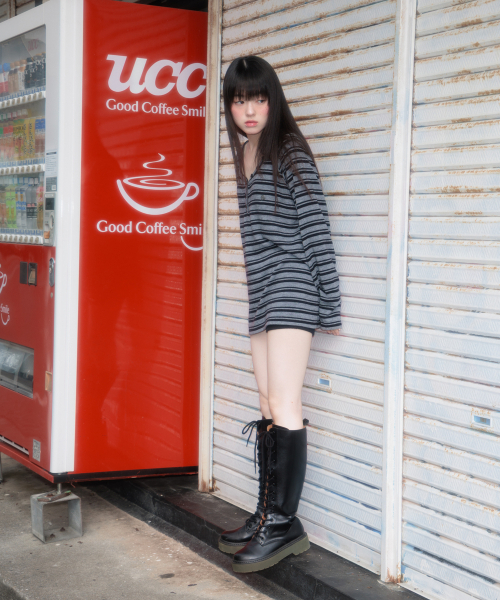 ROSEFRANTZ（ロゼフランツ）の「Stripe Button Long Sleeve [Black]（Tシャツ/カットソー・レディース・ブラック・OS）」の17枚目の写真
