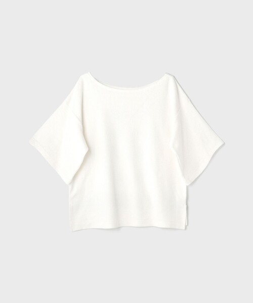 GRACE CLASS（グレースクラス）の「ナンバープリントループ裏毛トップ（Tシャツ/カットソー・レディース・ネイビー/ホワイト・36）」の7枚目の写真