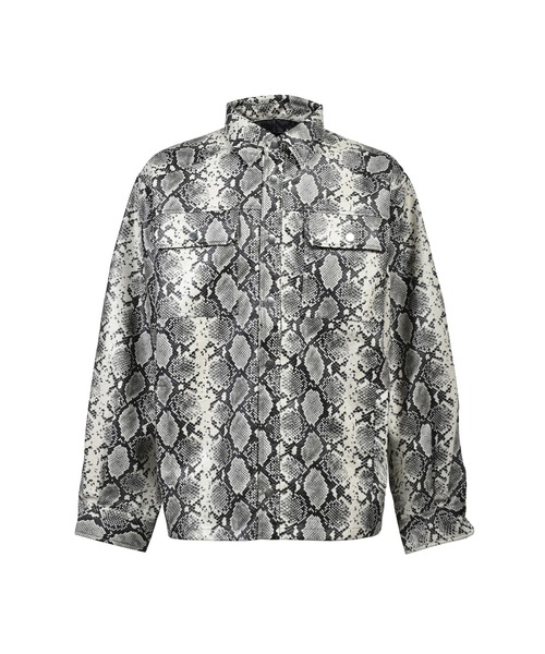 BREATH（ブレス）の「NEW RICH FAUX LEATHER SHIRT（シャツ/ブラウス・メンズ・ブラック/グレー・LARGE/MEDIUM/SMALL）」の2枚目の写真