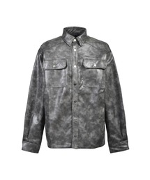 NEW RICH FAUX LEATHER SHIRT