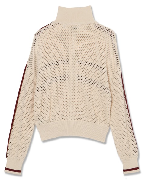 Guess（ゲス）の「GABRY Zipper Bomber Sweater セーター （ブルゾン・レディース・ライトベージュ/ブラック・X-SMALL/SMALL/MEDIUM/LARGE）」の3枚目の写真