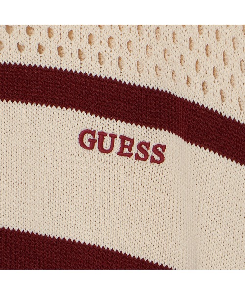 Guess（ゲス）の「GABRY Zipper Bomber Sweater セーター （ブルゾン・レディース・ライトベージュ/ブラック・X-SMALL/SMALL/MEDIUM/LARGE）」の5枚目の写真