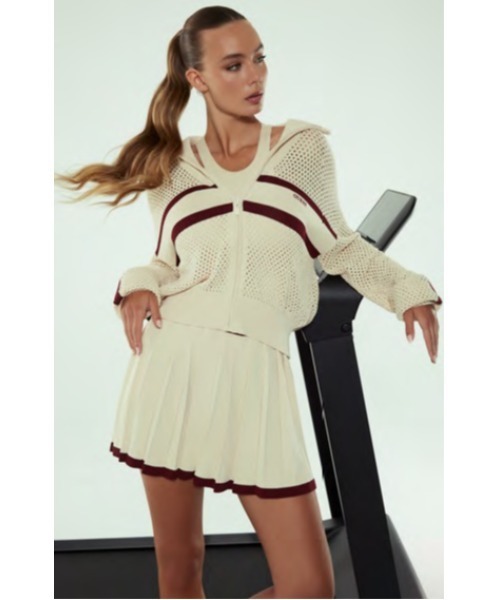 Guess(ゲス)の「GABRY Zipper Bomber Sweater セーター(ブルゾン・レディース・ライトベージュ/ブラック・X-SMALL/SMALL/MEDIUM/LARGE)」の9枚目の写真