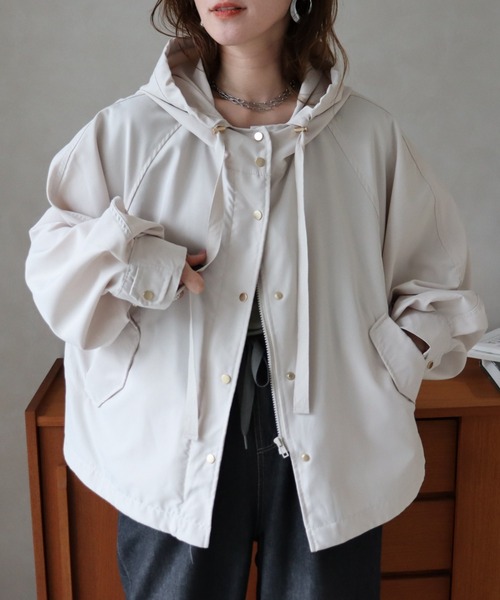 ラグランボリュームマウンテンパーカー