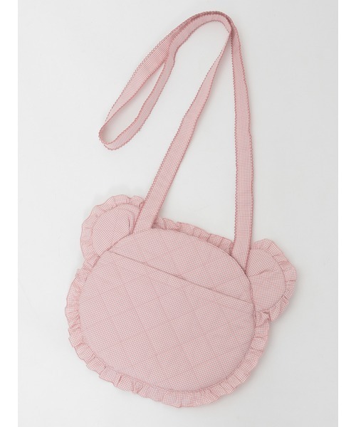 PINK HOUSE（ピンクハウス）の「テディシルエットフリルポシェット（ショルダーバッグ・レディース・レッド/ピンク/ラベンダー/スカイブルー/ブラック・フリー）」の9枚目の写真
