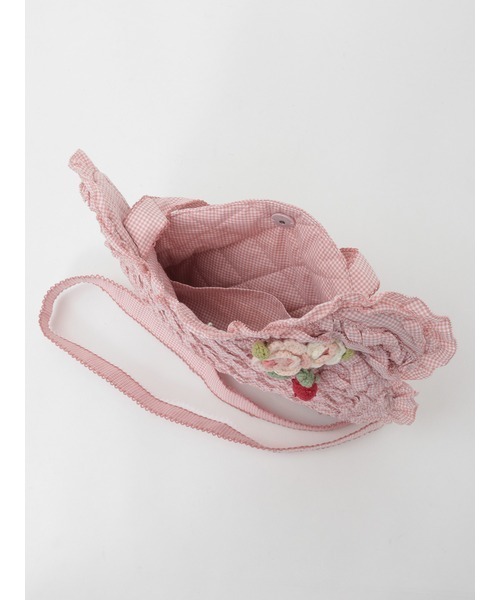 PINK HOUSE（ピンクハウス）の「テディシルエットフリルポシェット（ショルダーバッグ・レディース・レッド/ピンク/ラベンダー/スカイブルー/ブラック・フリー）」の12枚目の写真