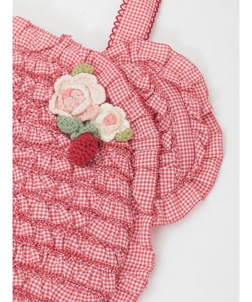 PINK HOUSE（ピンクハウス）の「テディシルエットフリルポシェット（ショルダーバッグ・レディース・レッド/ピンク/ラベンダー/スカイブルー/ブラック・フリー）」の19枚目の写真