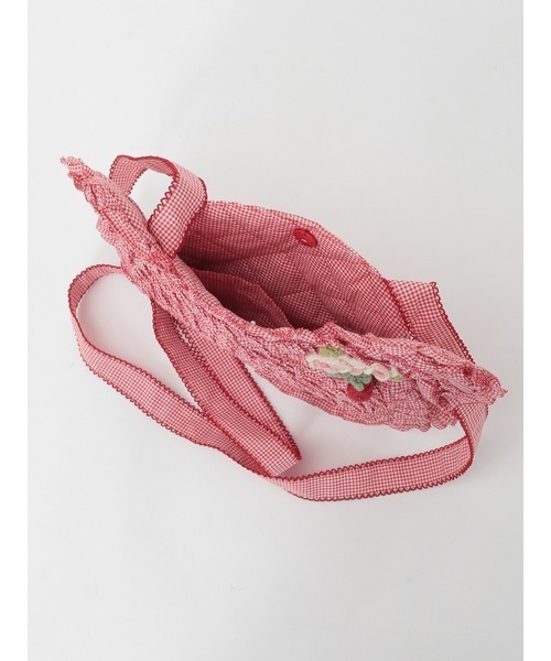 PINK HOUSE（ピンクハウス）の「テディシルエットフリルポシェット（ショルダーバッグ・レディース・レッド/ピンク/ラベンダー/スカイブルー/ブラック・フリー）」の20枚目の写真