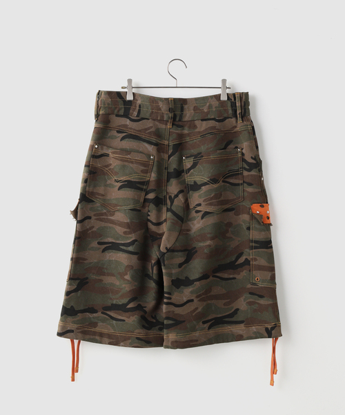 PLATEAU STUDIO（プラトースタジオ）の「PLATEAU STUDIO / プラトースタジオ Camo sweat shorts（その他パンツ・メンズ・カーキ・3/2）」の4枚目の写真
