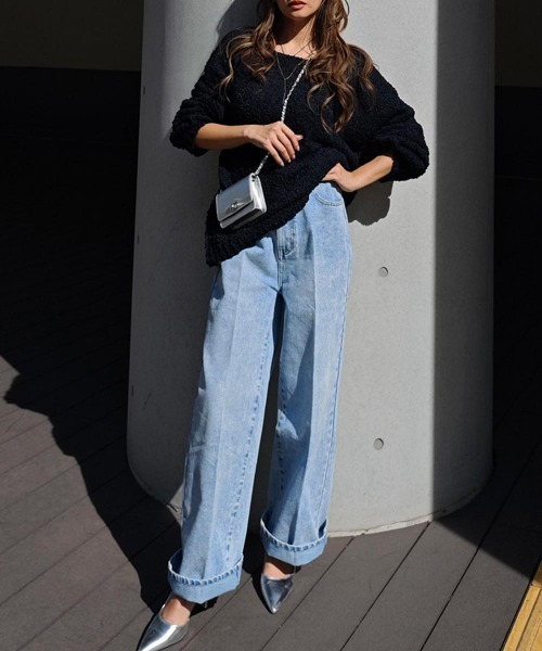 esutoreja（エストレジャ）の「ポップコーンニットプルオーバー（ニット/セーター・レディース・アイボリー/ブラック/ピンク・FREE）」の20枚目の写真