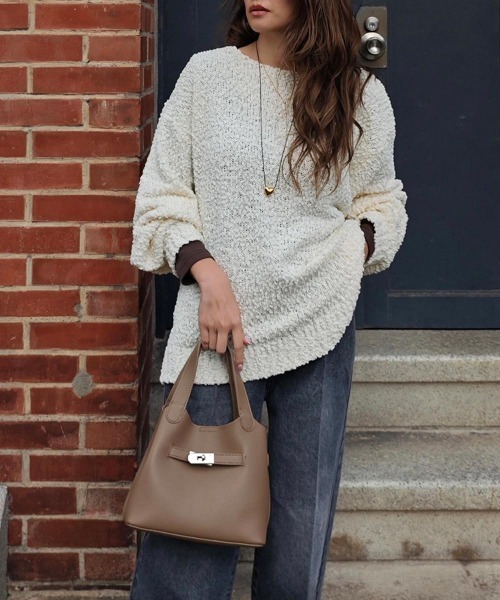 esutoreja（エストレジャ）の「ポップコーンニットプルオーバー（ニット/セーター・レディース・アイボリー/ブラック/ピンク・FREE）」の21枚目の写真