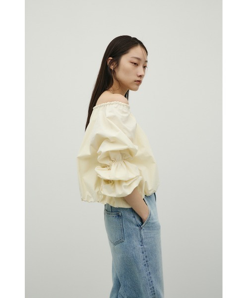 STYLEMIXER(スタイルミキサー)の「ランタンスリーブオフショルトップ(シャツ/ブラウス・レディース・ホワイト/イエロー/ブラック・FREE)」の16枚目の写真