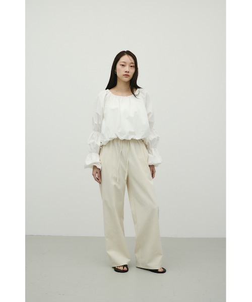 STYLEMIXER(スタイルミキサー)の「ランタンスリーブオフショルトップ(シャツ/ブラウス・レディース・ホワイト/イエロー/ブラック・FREE)」の8枚目の写真