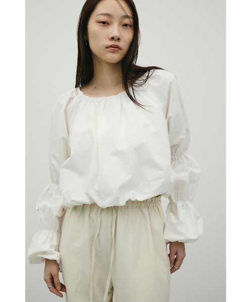 STYLEMIXER(スタイルミキサー)の「ランタンスリーブオフショルトップ(シャツ/ブラウス・レディース・ホワイト/イエロー/ブラック・FREE)」の9枚目の写真