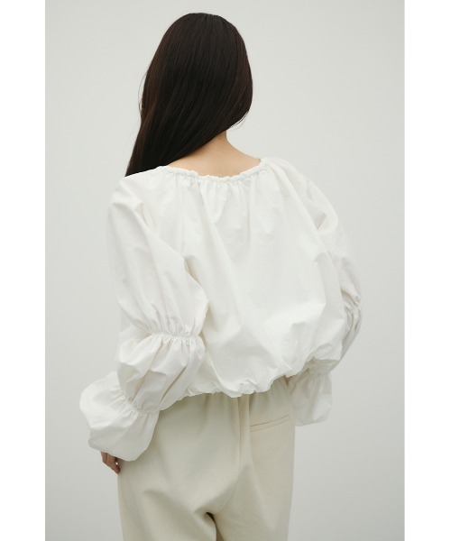 STYLEMIXER(スタイルミキサー)の「ランタンスリーブオフショルトップ(シャツ/ブラウス・レディース・ホワイト/イエロー/ブラック・FREE)」の12枚目の写真