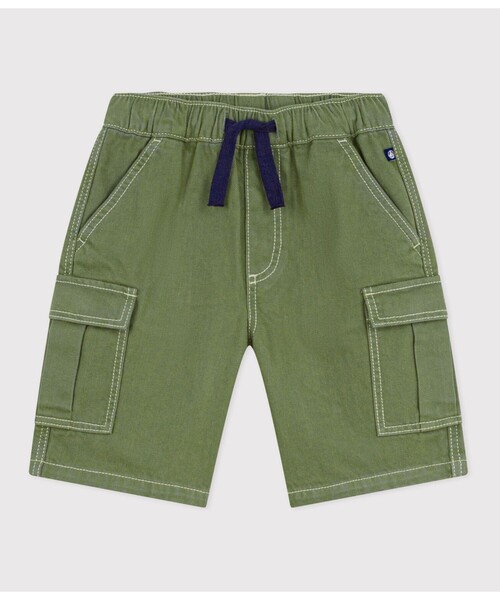 PETIT BATEAU(プチバトー)の「コットンリヨセルショートパンツ(その他パンツ・キッズ・カーキ・6YEAR/8YEAR/10YEAR/12YEAR)」の4枚目の写真