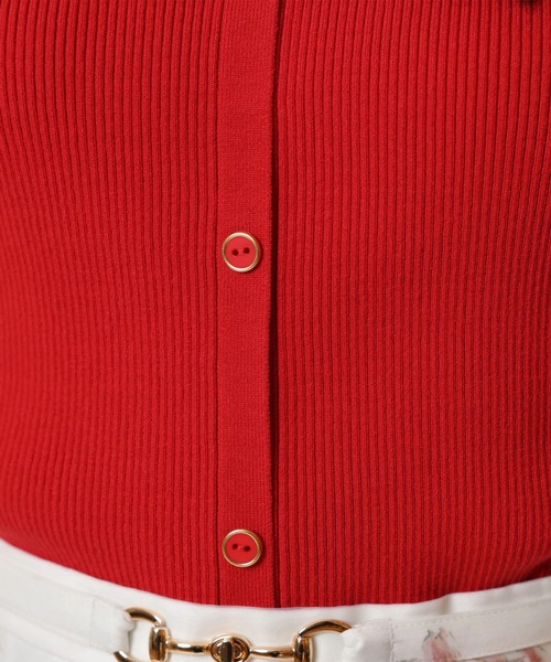 JUSGLITTY（ジャスグリッティー）の「前後２ＷＡＹオフショルニット（ニット/セーター・レディース・ピンク/レッド/ホワイト/グリーン系その他/ネイビー・2）」の12枚目の写真