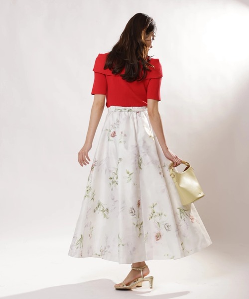 JUSGLITTY（ジャスグリッティー）の「前後２ＷＡＹオフショルニット（ニット/セーター・レディース・ピンク/レッド/ホワイト/グリーン系その他/ネイビー・2）」の17枚目の写真