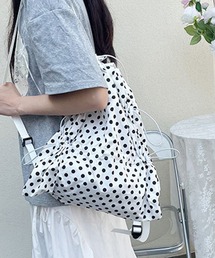 新色追加!ドロストギャザーナイロンナップサック/フェス/アウトドア/ドット/リボン