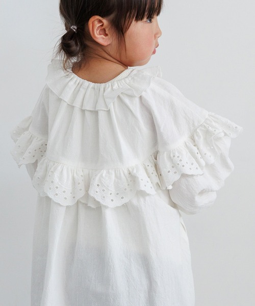 LOWRYS FARM(ローリーズファーム)の「レースフリルミニワンピース 667210(ワンピース・キッズ・ブラック/オフホワイト・110cm/120cm/130cm/140cm/150cm)」の10枚目の写真