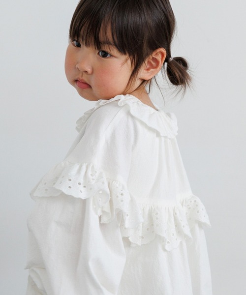 LOWRYS FARM(ローリーズファーム)の「レースフリルミニワンピース 667210(ワンピース・キッズ・ブラック/オフホワイト・110cm/120cm/130cm/140cm/150cm)」の11枚目の写真