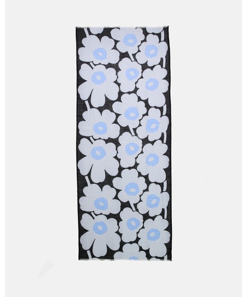 marimekko（マリメッコ）の「Fiore Unikko / Scarf（ストール/ショール・レディース・ライトブルー・FREE）」の3枚目の写真