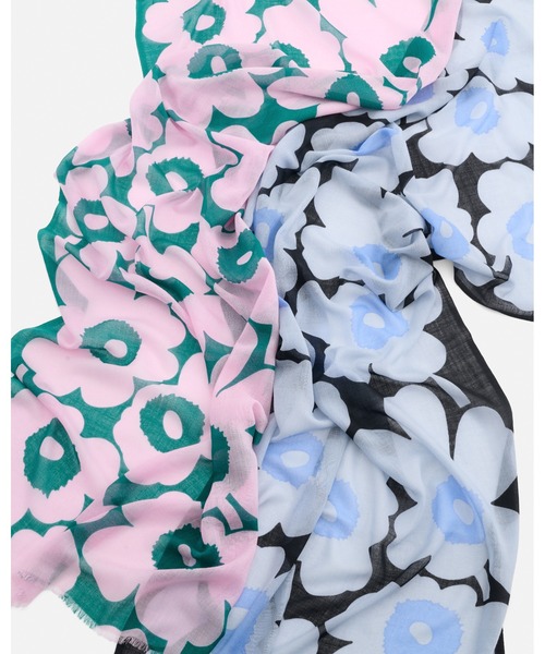 marimekko（マリメッコ）の「Fiore Unikko / Scarf（ストール/ショール・レディース・ライトブルー・FREE）」の9枚目の写真