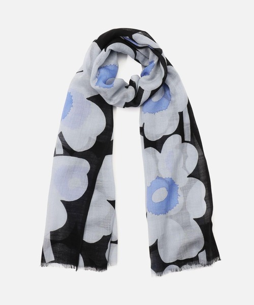 marimekko（マリメッコ）の「Fiore Unikko / Scarf（ストール/ショール・レディース・ライトブルー・FREE）」の2枚目の写真