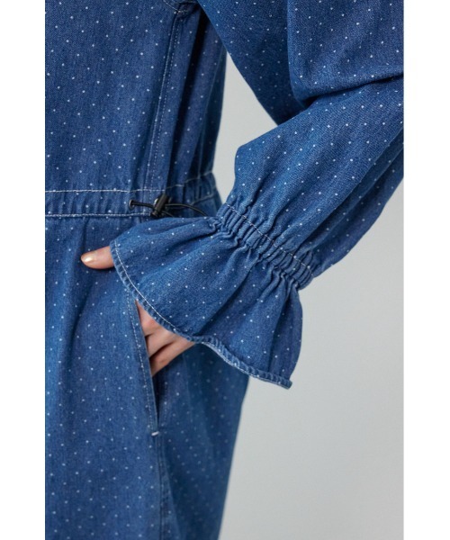 RODEO CROWNS WIDE BOWL（ロデオクラウンズワイドボウル）の「フリルデニムオールインワン（つなぎ/オールインワン・レディース・ブラック/ブルー系その他・FREE）」の19枚目の写真