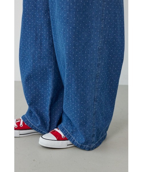 RODEO CROWNS WIDE BOWL（ロデオクラウンズワイドボウル）の「フリルデニムオールインワン（つなぎ/オールインワン・レディース・ブラック/ブルー系その他・FREE）」の21枚目の写真