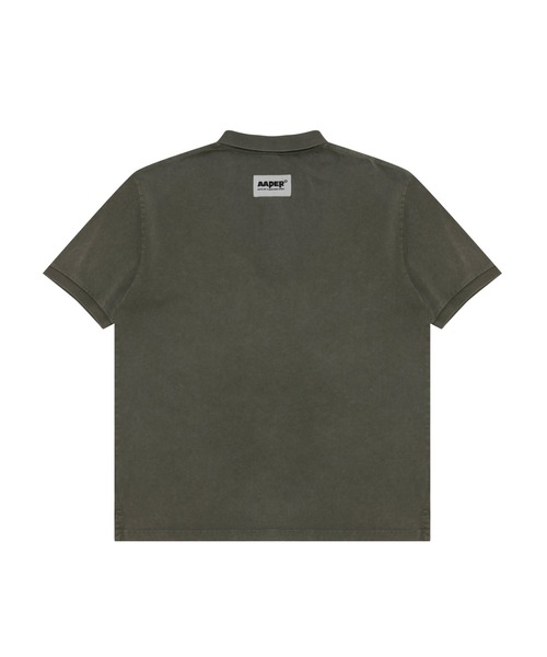 AAPE BY A BATHING APE(エーエイプバイアベイシングエイプ)の「AAPER "FACE" POLO(ポロシャツ・メンズ・カーキ/アイボリー/ライトブラック・X-LARGE/MEDIUM/LARGE/SMALL)」の7枚目の写真