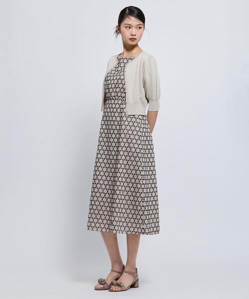 TOCCA(トッカ)の「GLASS MOTIF DRESS ドレス(ワンピース・レディース・ブラック系7/ライトグリーン系7・0/2/4/6)」の6枚目の写真