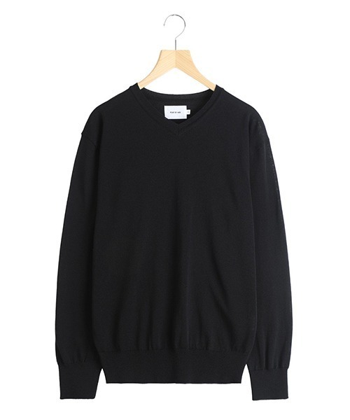 PORT BY ARK（ポートバイアーク）の「PORT BY ARK / ポートバイアーク：V Neck Knit：PO19-KN01[COR]（ニット/セーター・メンズ・ブラック・2/1）」の15枚目の写真