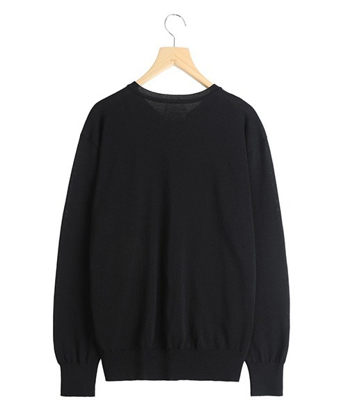 PORT BY ARK（ポートバイアーク）の「PORT BY ARK / ポートバイアーク：V Neck Knit：PO19-KN01[COR]（ニット/セーター・メンズ・ブラック・2/1）」の16枚目の写真