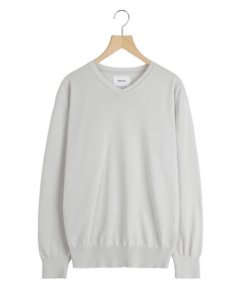 PORT BY ARK（ポートバイアーク）の「PORT BY ARK / ポートバイアーク：V Neck Knit：PO19-KN01[COR]（ニット/セーター・メンズ・ブラック・2/1）」の2枚目の写真