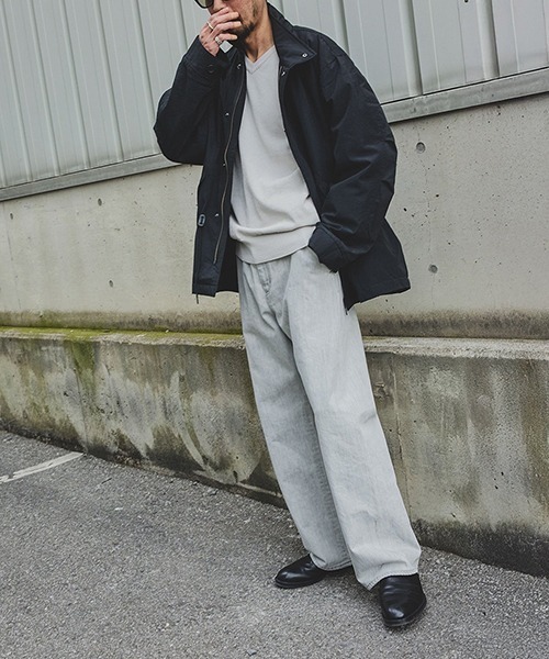 PORT BY ARK（ポートバイアーク）の「PORT BY ARK / ポートバイアーク：V Neck Knit：PO19-KN01[COR]（ニット/セーター・メンズ・ブラック・2/1）」の14枚目の写真