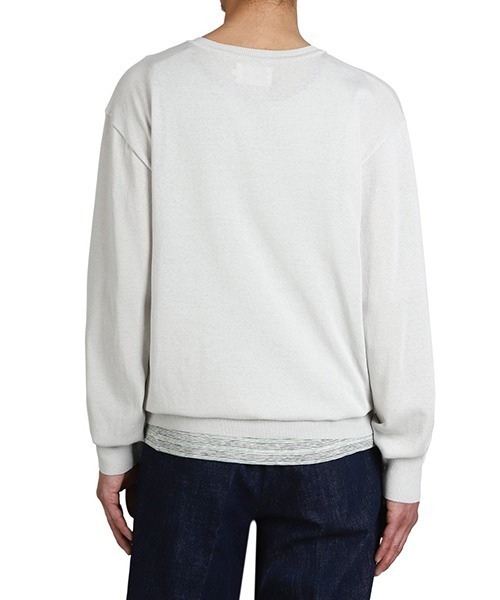 PORT BY ARK（ポートバイアーク）の「PORT BY ARK / ポートバイアーク：V Neck Knit：PO19-KN01[COR]（ニット/セーター・メンズ・ブラック・2/1）」の9枚目の写真