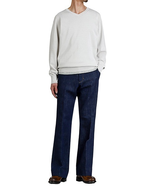 PORT BY ARK（ポートバイアーク）の「PORT BY ARK / ポートバイアーク：V Neck Knit：PO19-KN01[COR]（ニット/セーター・メンズ・ブラック・2/1）」の10枚目の写真