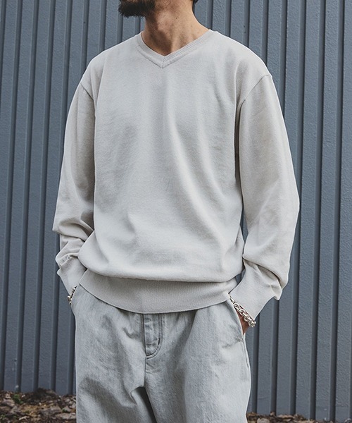 PORT BY ARK（ポートバイアーク）の「PORT BY ARK / ポートバイアーク：V Neck Knit：PO19-KN01[COR]（ニット/セーター・メンズ・ブラック・2/1）」の13枚目の写真