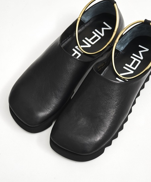 MANA（マナ）の「【MANA/マナ】ankle strap round toe flat shoes/アンクルストラップラウンドトゥフラットシューズ（パンプス・レディース・ブラック・40/39/38/37）」の6枚目の写真