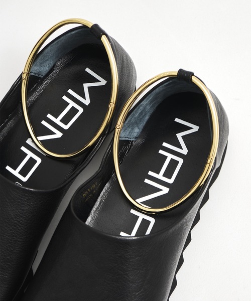 MANA（マナ）の「【MANA/マナ】ankle strap round toe flat shoes/アンクルストラップラウンドトゥフラットシューズ（パンプス・レディース・ブラック・40/39/38/37）」の7枚目の写真