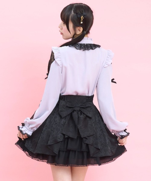 Secret Honey（シークレットハニー）の「コルセット風バッスルスカパン（スカート・レディース・ブラック/ブラック系その他・MEDIUM）」の2枚目の写真