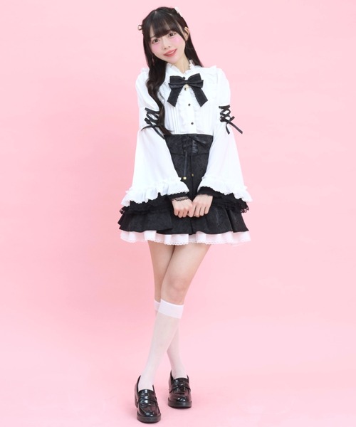 Secret Honey（シークレットハニー）の「コルセット風バッスルスカパン（スカート・レディース・ブラック/ブラック系その他・MEDIUM）」の3枚目の写真