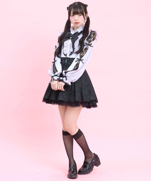 Secret Honey（シークレットハニー）の「コルセット風バッスルスカパン（スカート・レディース・ブラック/ブラック系その他・MEDIUM）」の6枚目の写真