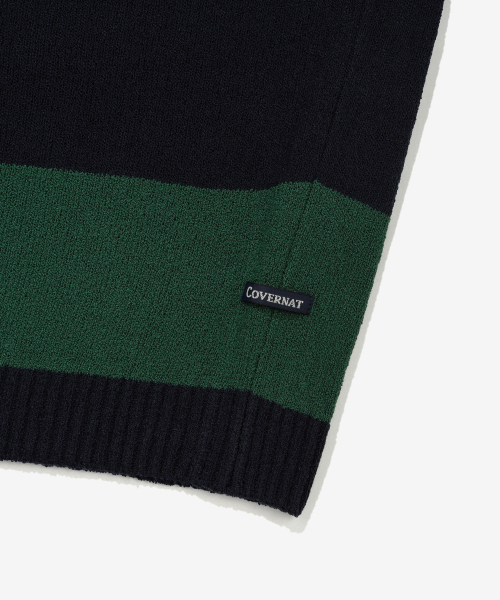 COVERNAT(カバーナット)の「ラグビーハーフニットグリーン(ニット/セーター・メンズ・その他・SMALL/MEDIUM/LARGE/X-LARGE)」の3枚目の写真