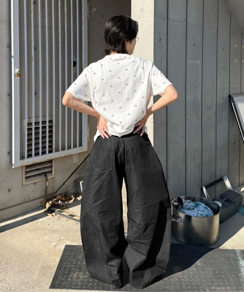 sedacle(セダクル)の「カーブボタンフライデニム(デニムパンツ・メンズ・ネイビー/ブラック/グレー/ライトインディゴブルー・LARGE/MEDIUM/SMALL)」の18枚目の写真