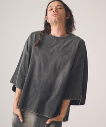 ADAMPATEK/widebox aging T/ワイドボックスエイジングTシャツ