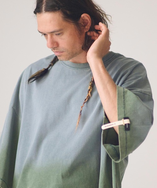 ADAM PATEK(アダムパテック)の「ADAMPATEK/widebox aging T/ワイドボックスエイジングTシャツ(Tシャツ/カットソー・メンズ・グリーン/ピンク/ブラック/ホワイト・1/2)」の19枚目の写真
